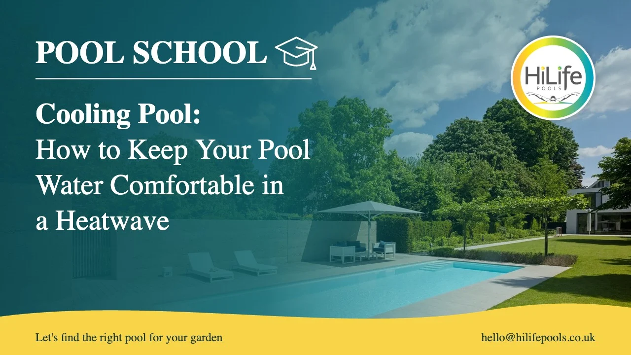 cooling pool featured Cooling pool guide from HiLife Pools, with a garden pool, lawn and blue sky