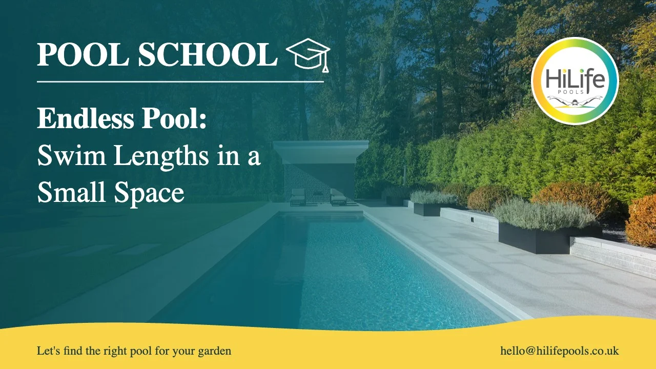 endless pool featured Endless pool guide from HiLife Pools, with a long, narrow lap pool
