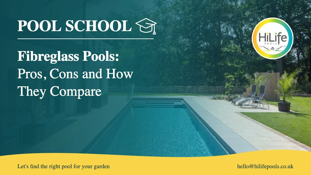 fibreglass pools featured Fibreglass pools guide from HiLife Pools, with a long pool beside a house